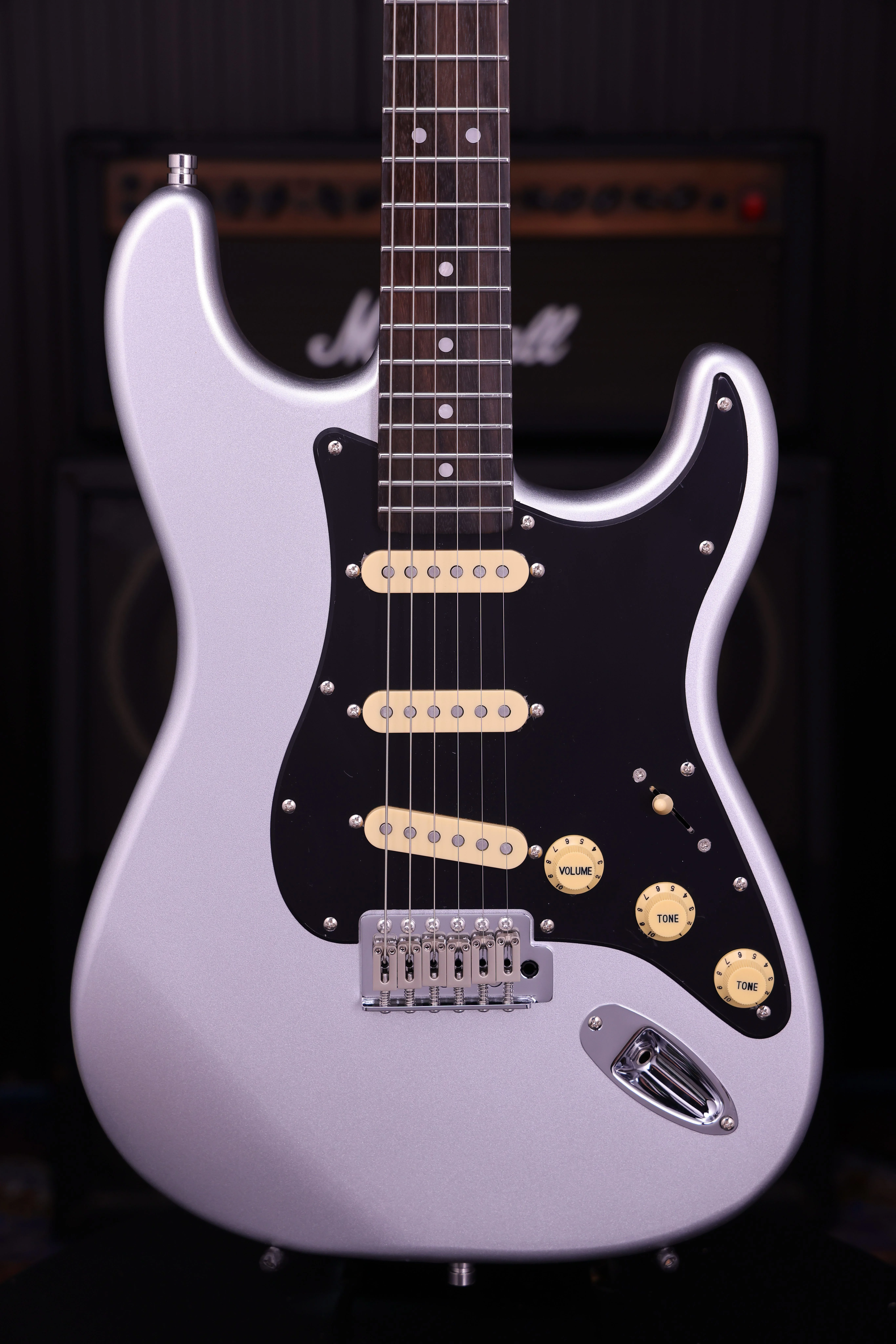 PS-3 Silver SSS ST-Style E-Gitarre
